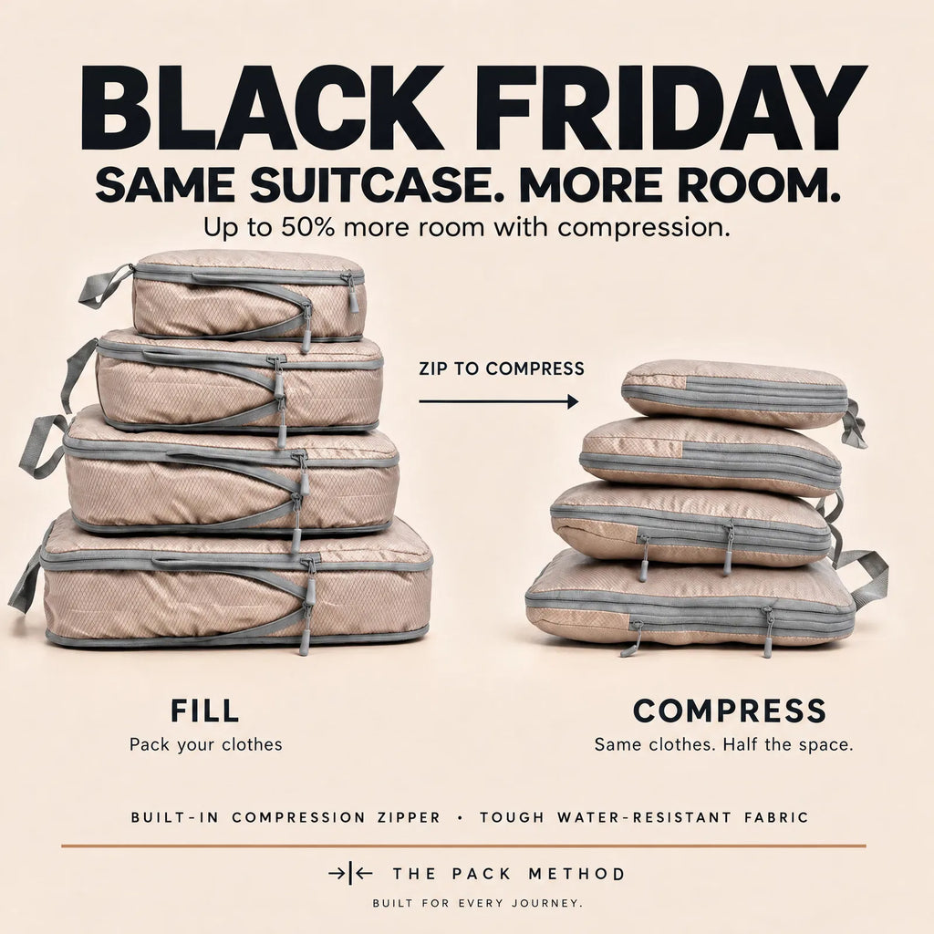 The Method Set – 4-Piece Compression Packing Cubes