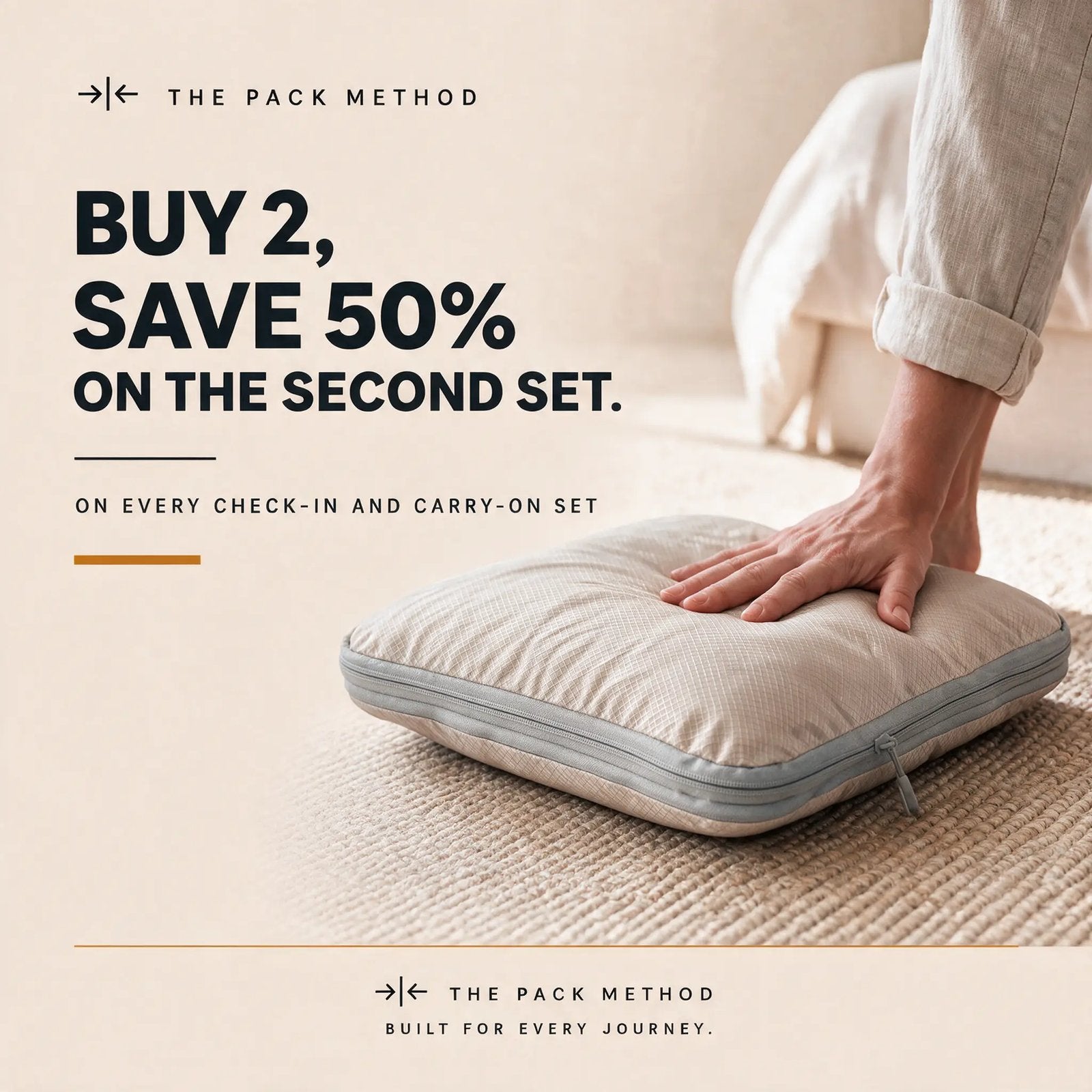 The Method Set – 4-Piece Compression Packing Cubes
